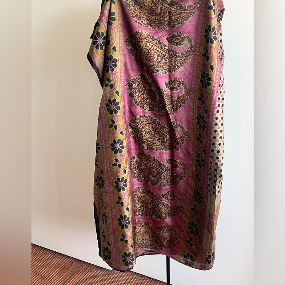 Handloom Silk Fabric Saree Olive 🫒 Green Color Black Polka Dots Floral Paisley